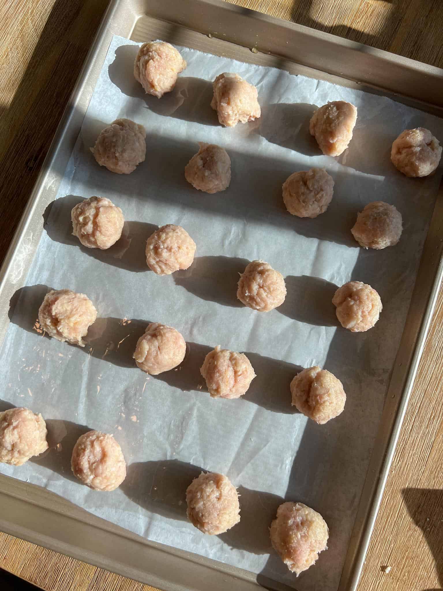 turkey meatballs garlic ginger soy onion