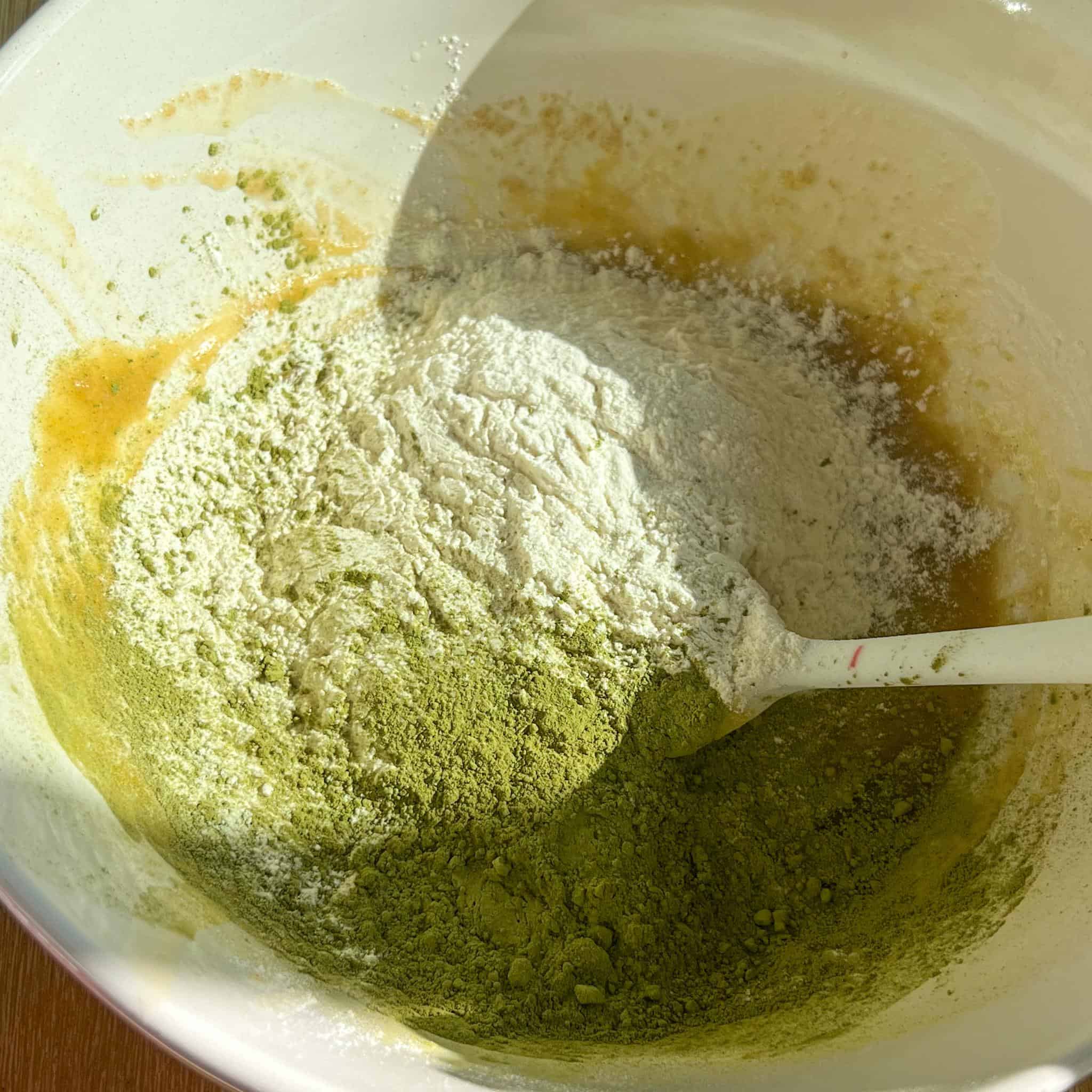 Matcha Honey Blondies 5 matcha flour