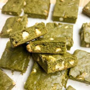 Matcha Honey Blondies 11 matcha honey blondies
