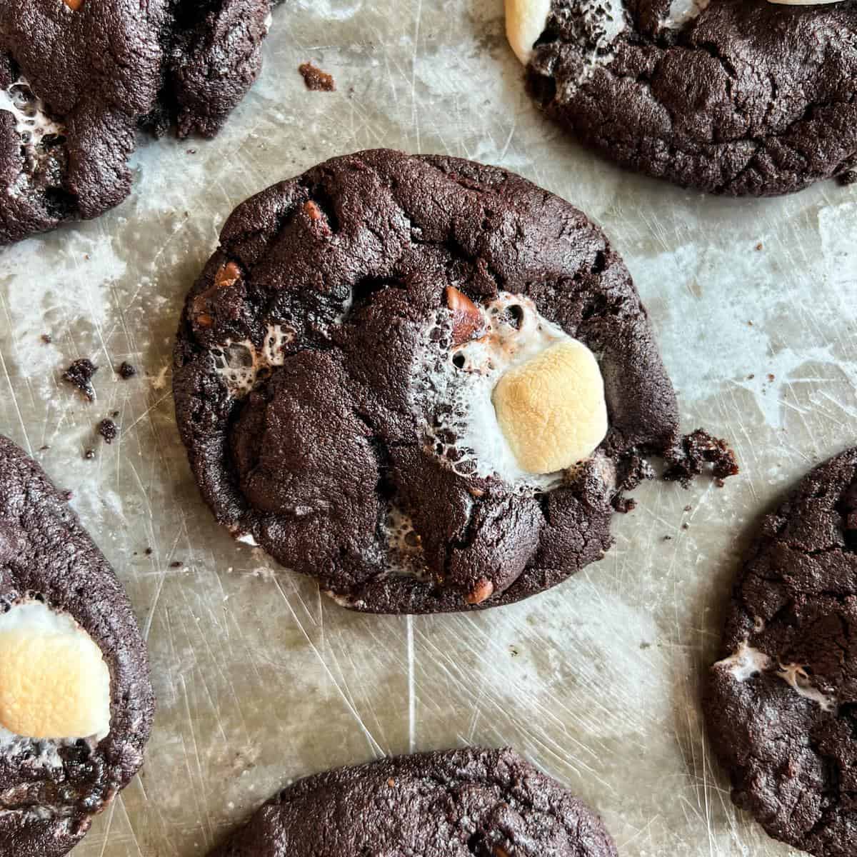 hot cocoa marshmallow cookies cover