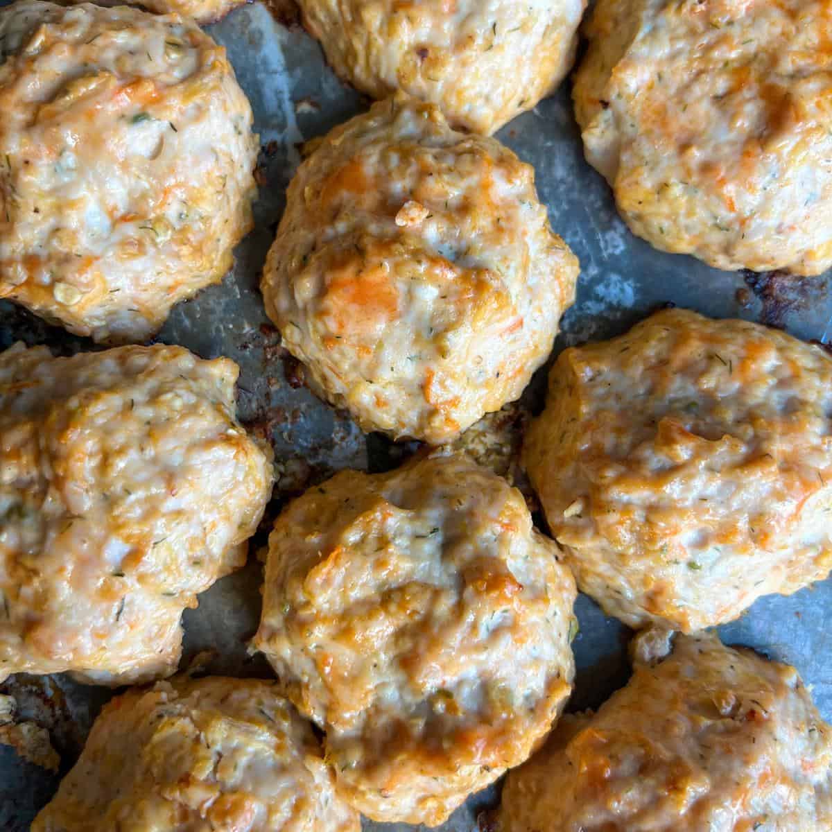 healthy buffalo chicken meatballs cover