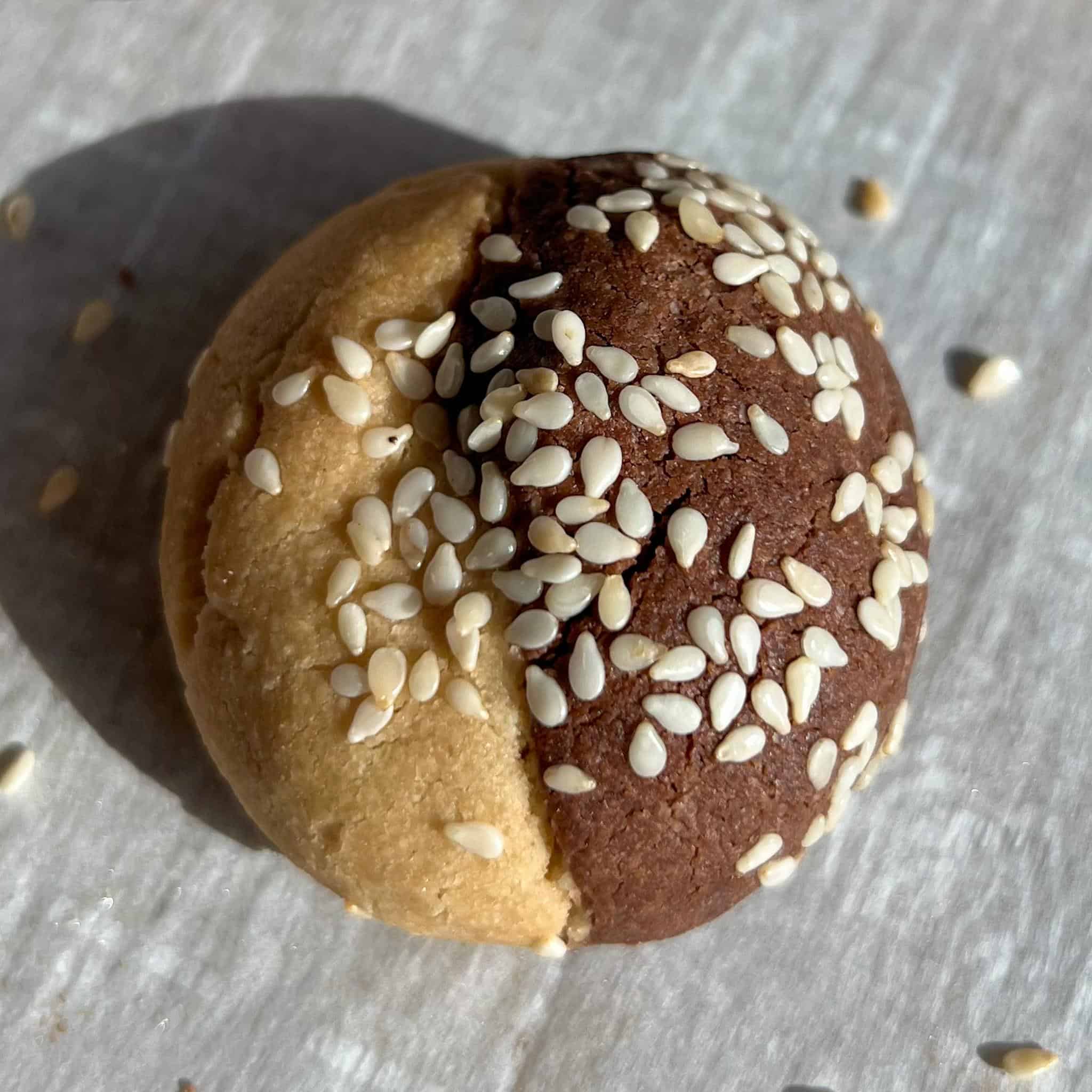 Cocoa Tahini Swirl Cookies 7 cocoa tahini swirl cookie