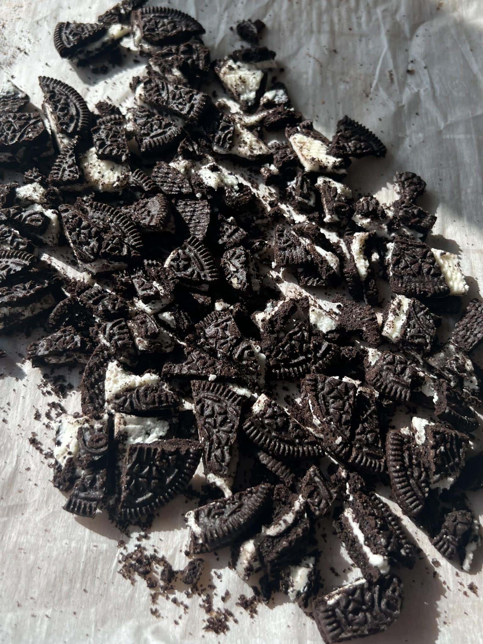 Oreo Cheesecake Cookies (Stuffed!) 7 Chopped Oreos