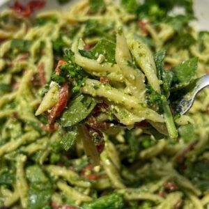 Basil, Feta, and Roasted Red Pepper Trofie Salad 9 Basil Feta Pepper Pasta Salad