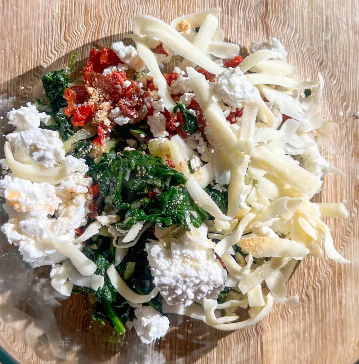 Spinach and Feta Stuffed Chicken Breast 4 spinach feta mozzarella sun-dried tomato stuffing