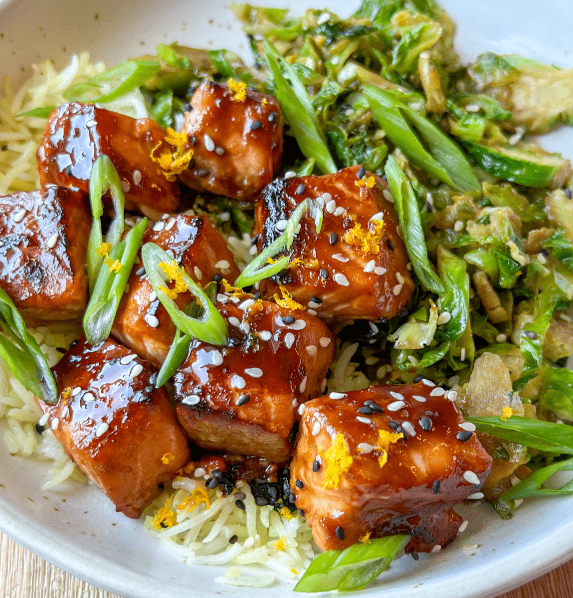 Orange Sesame Salmon Bites 6 Best honey orange sesame glazed salmon bites recipe