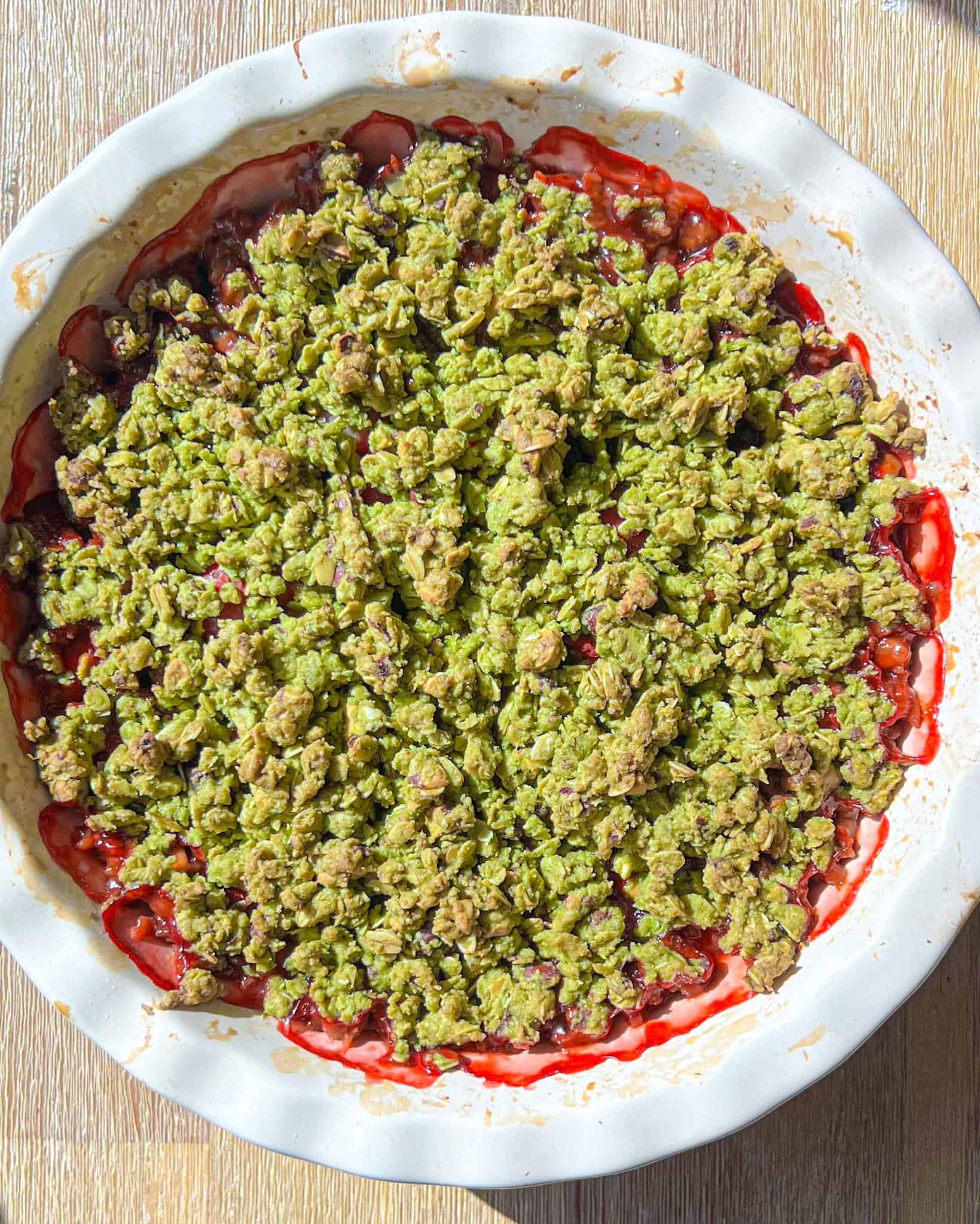 Easy Strawberry Matcha Crisp 7 easy strawberry matcha crisp crumble cooked