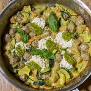 Healthy Pesto Gnocchi and Meatballs 11 best healthy cauliflower gnocchi meatballs