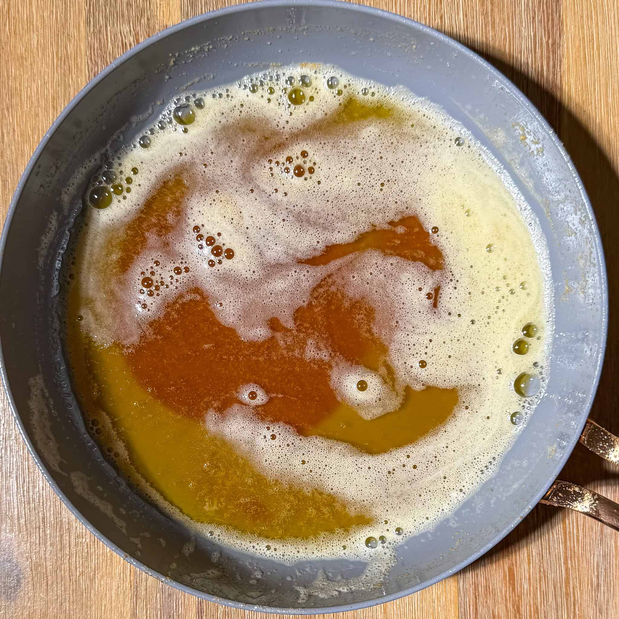 Pumpkin Chai Cheesecake-Stuffed Cookies 5 brown butter