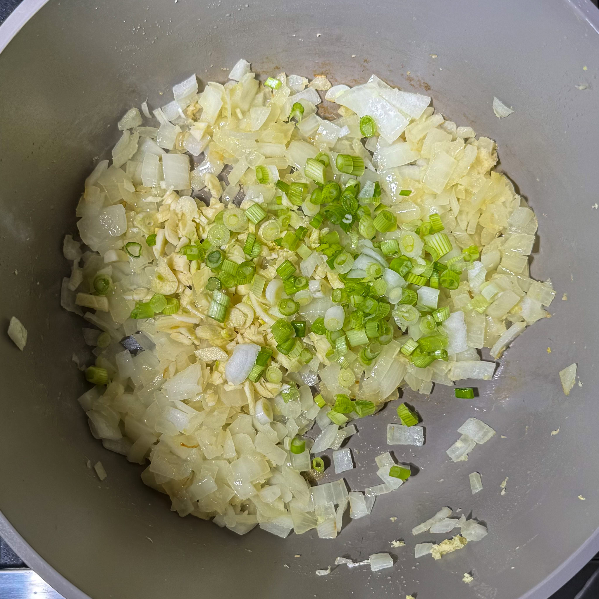 Red curry dumpling soup aromatics