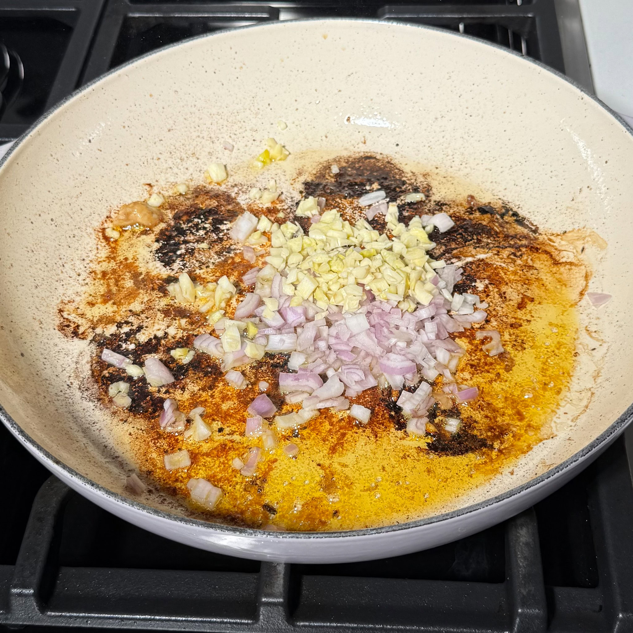 step3 sautee shallot garlic