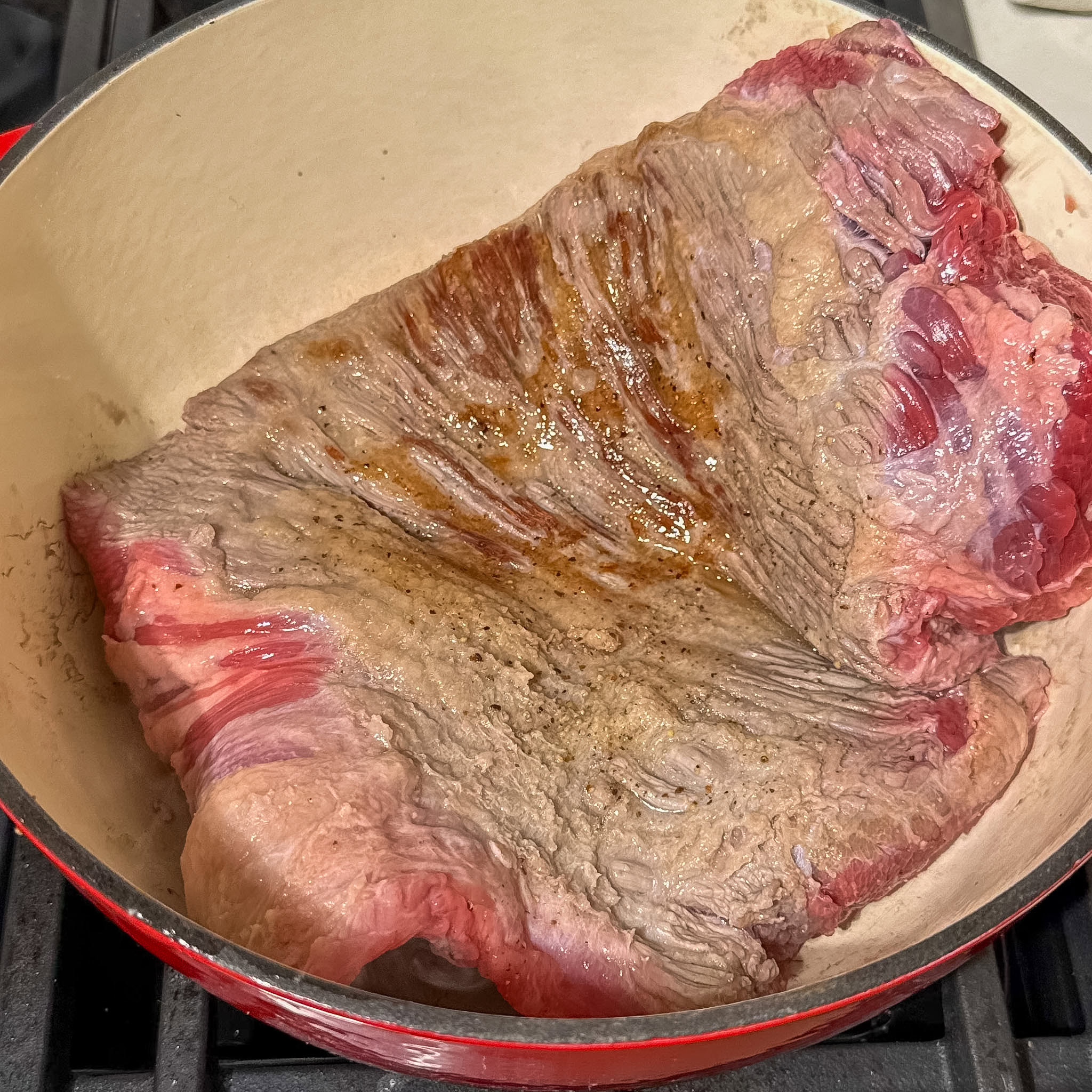 Red Wine Braised Brisket 4 season sear brisket