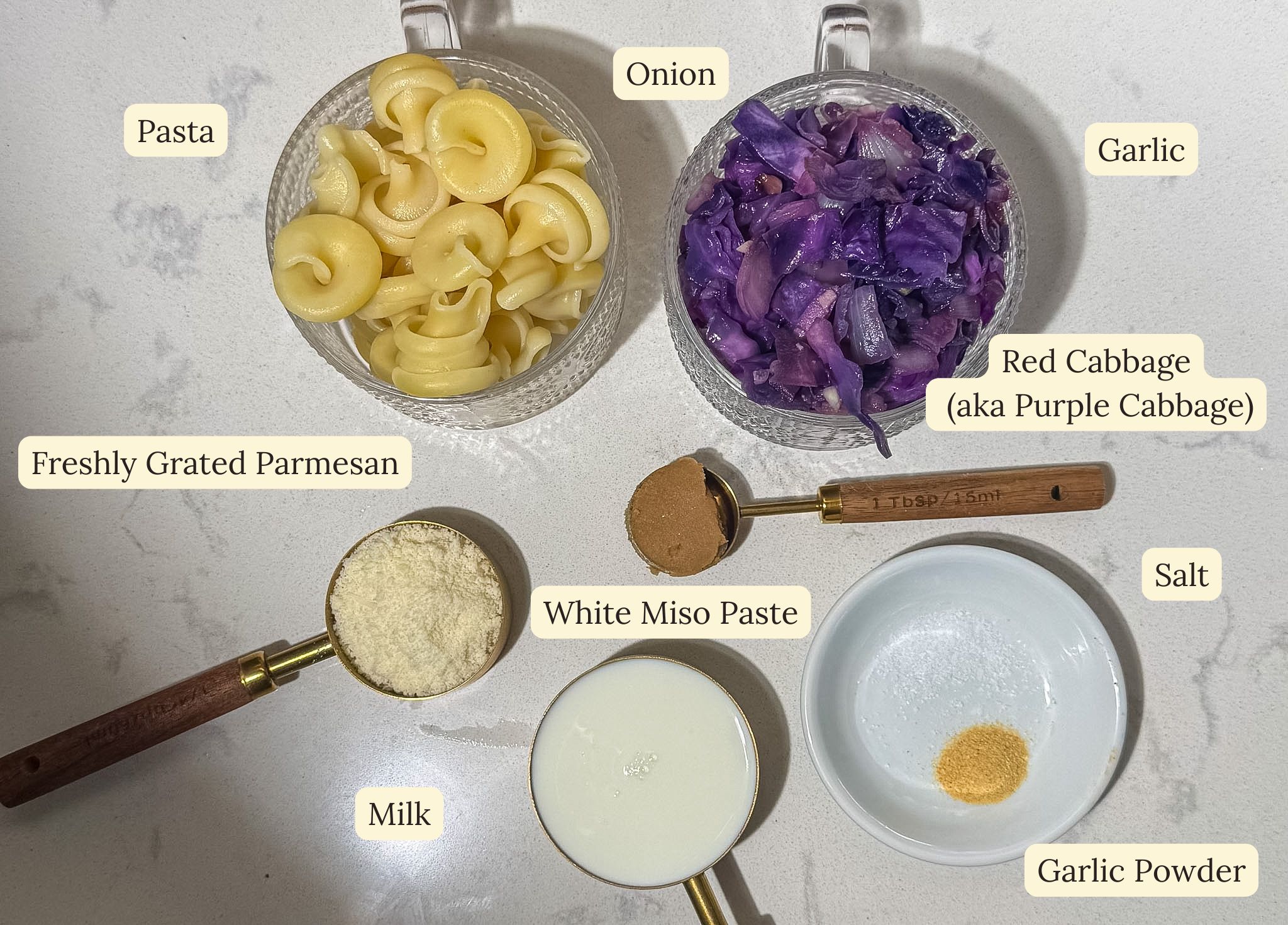 easy red cabbage pasta sauce ingredients