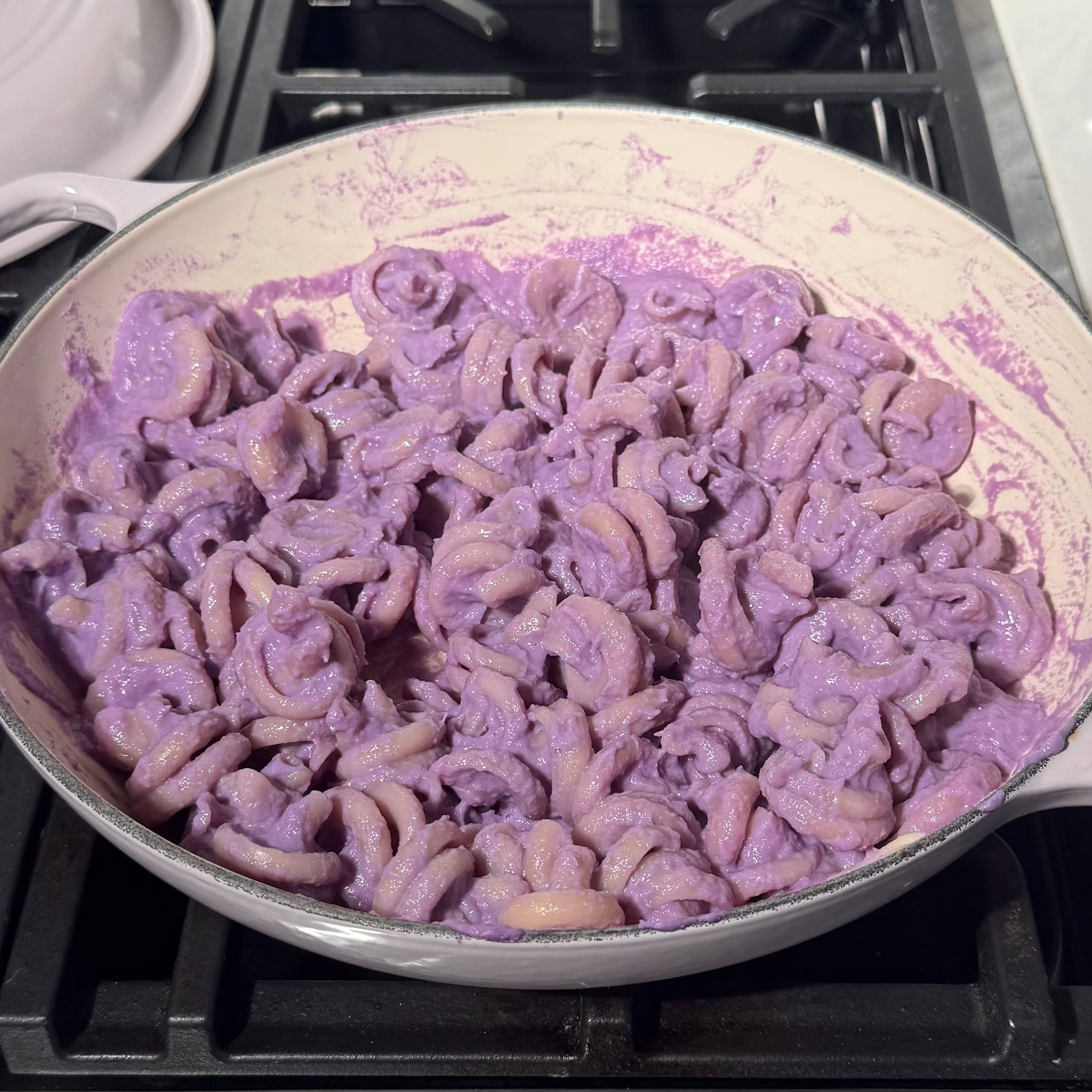 skillet easy red purple cabbage pasta sauce
