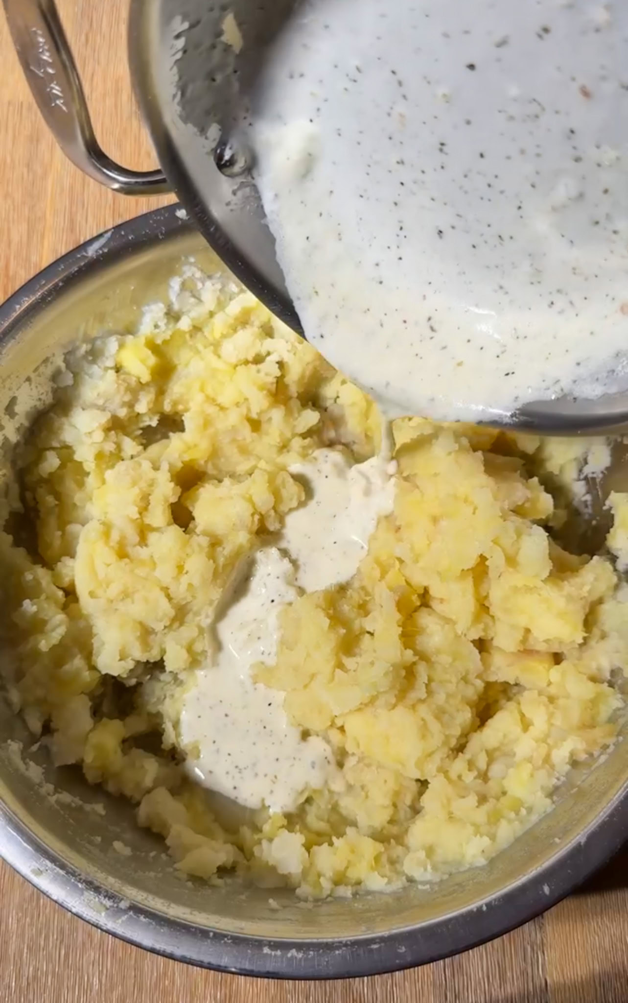adding cream no boil mashed potatoes
