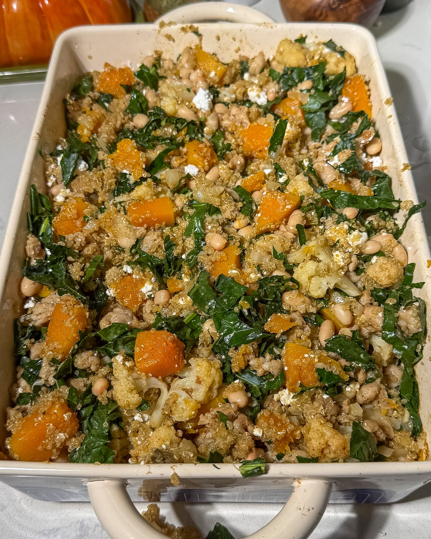 Dump-And-Bake Butternut Squash and Quinoa Casserole 10 step4 dump bake casserole